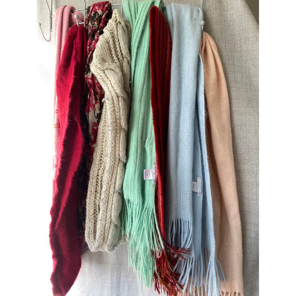 Bundle of 8 Stylish Scarves – Designer & Cozy Styles